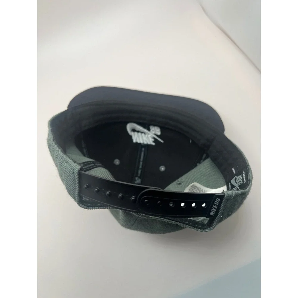 Nike SB Youth Snapback Hat Forest Green Black Flat Brim Cap 617846-314